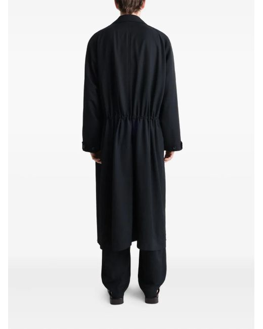 Lemaire Trenchcoat Met Verborgen Sluiting in het Black voor heren