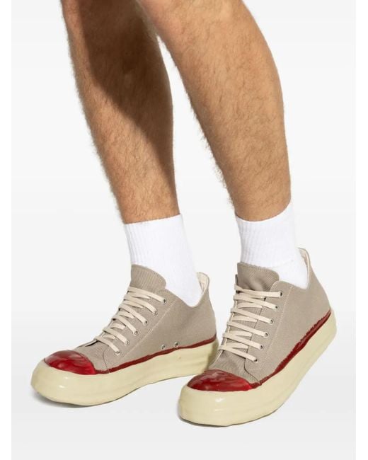 Zapatillas de lona Rick Owens de hombre de color Brown