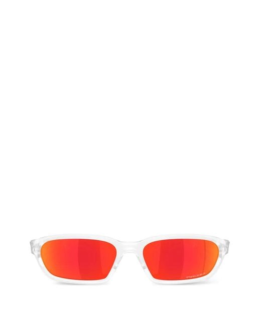 Oakley Red Rectangle-Frame Sunglasses
