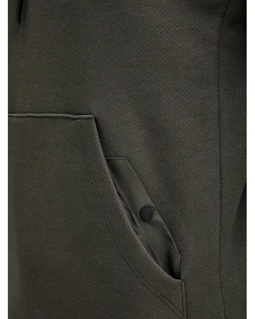 Trussardi Gray Diagonal Drawstring Logo Hoodie for men
