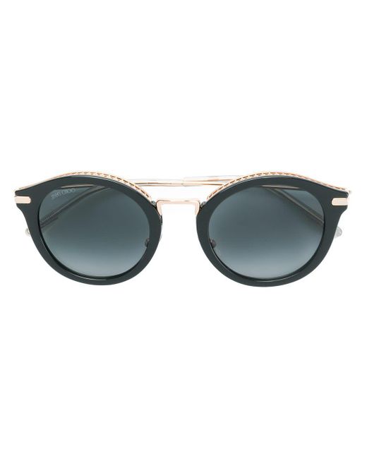 Round-frame sunglasses di Jimmy Choo in Black