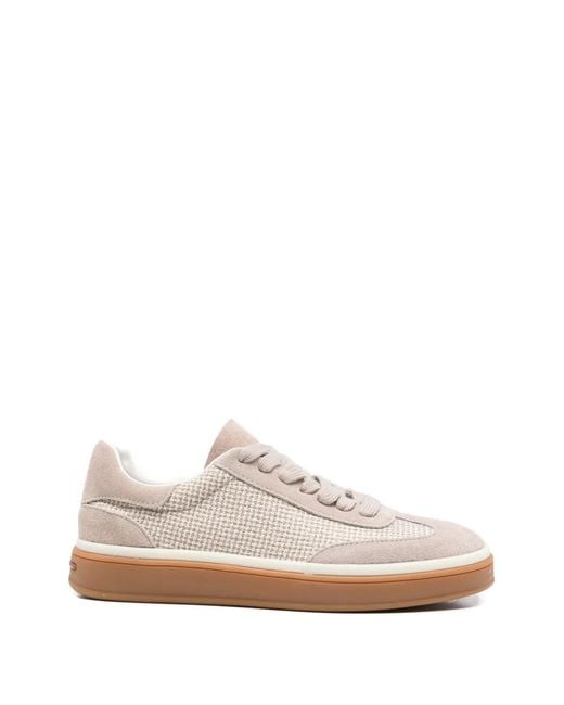 SERGIO MORETTI FIRENZE White Snede-Panel Sneakers