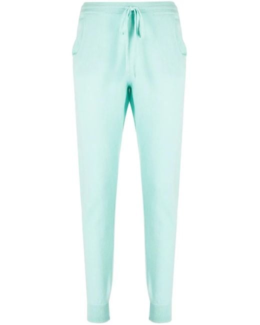 Teddy Cashmere Blue Milano Cashmere Track Pants