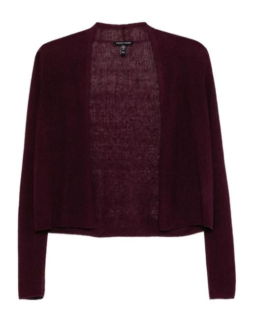 Eileen Fisher Vest Met Enkele Rij Knopen in het Purple