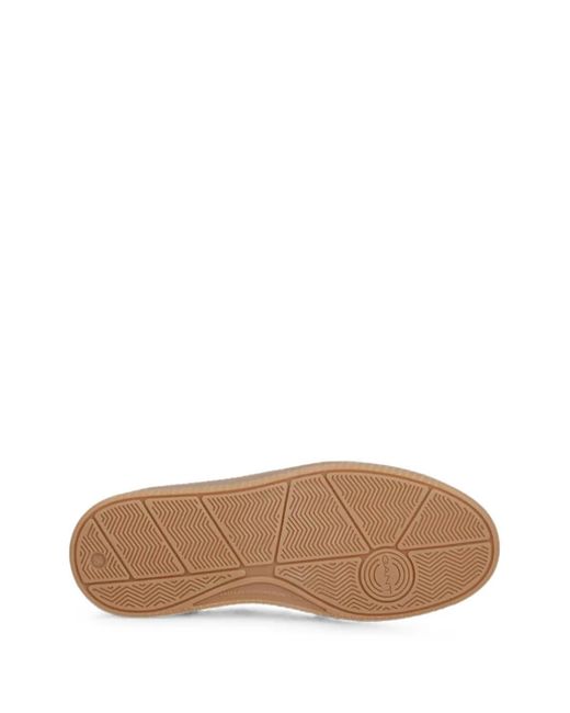 Gant Brown Suede Panelled Sneakers
