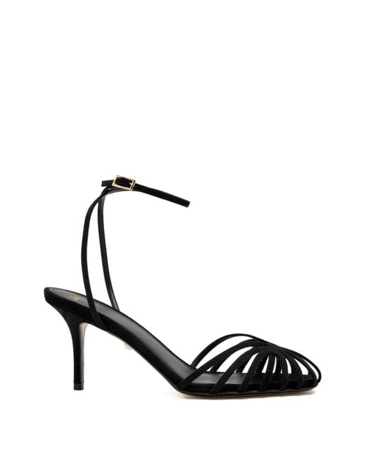 ALEVI Black 75Mm Blake Heeled Sandals