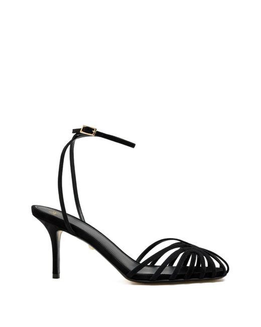 ALEVI Black 75Mm Blake Heeled Sandals