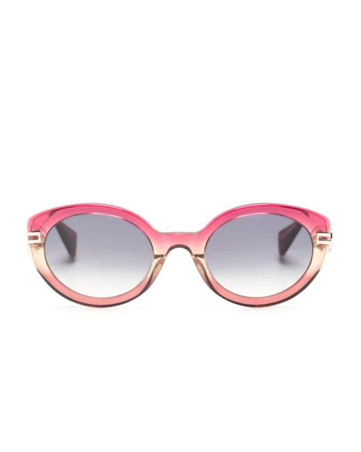 Lunettes de soleil ovale à détail de cœur Vivienne Westwood pour homme en coloris Pink