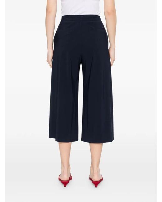 Alpha Tauri Blue Wide-Leg Trousers
