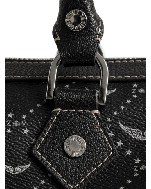 Zadig & Voltaire Black Sunny Medium Vibe Monogram Bag