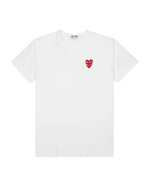 COMME DES GARÇONS PLAY White Cotton T-Shirt