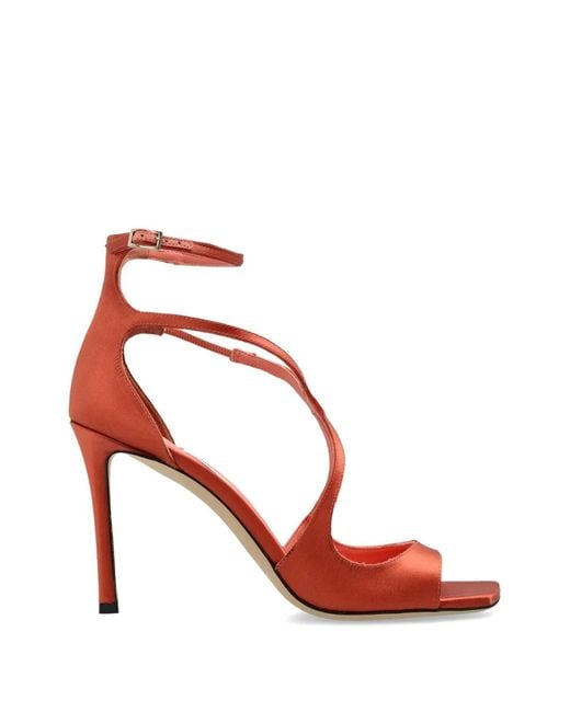 Jimmy Choo Pink Azia 95 Strappy Sandals