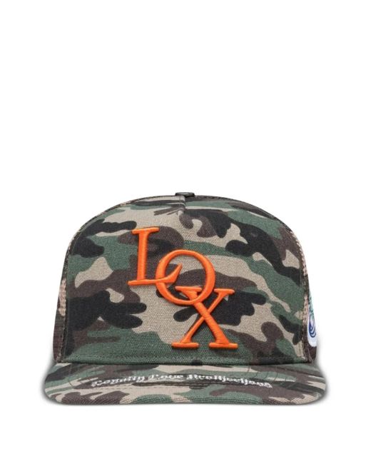 Godspeed Gray Camouflage-Print Trucker Cap Hat for men