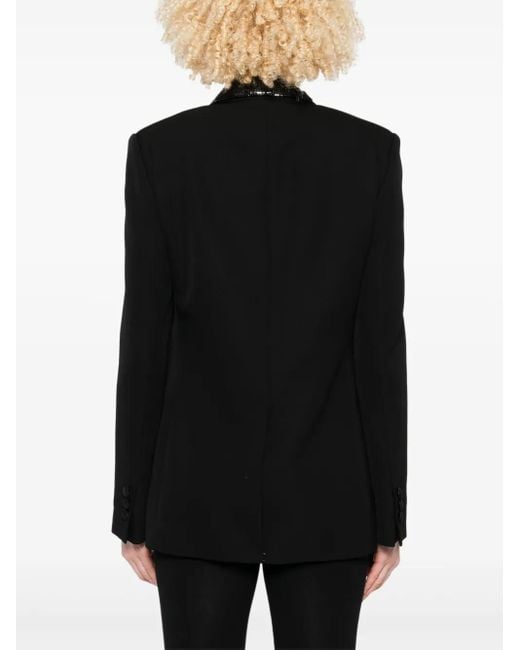 Versace Black Sequin-Embellished Blazer