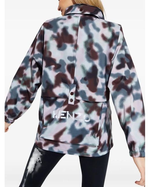 Chaqueta Con Logo Estampado KENZO de color Blue