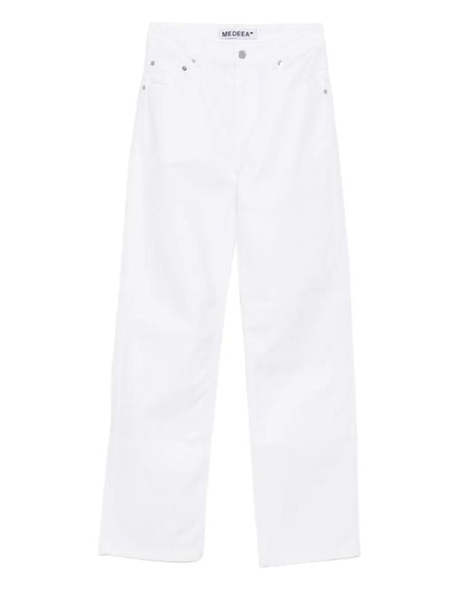 MEDEA White Straight-Leg Jeans
