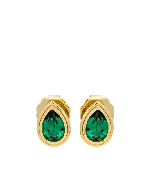 Boucles d'oreilles serties de cristaux Kenneth Jay Lane en coloris Green