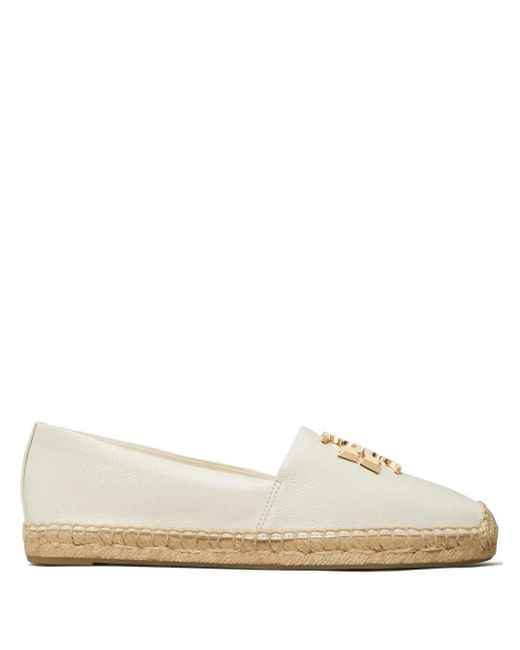 Tory Burch White Eleanor Espadrilles