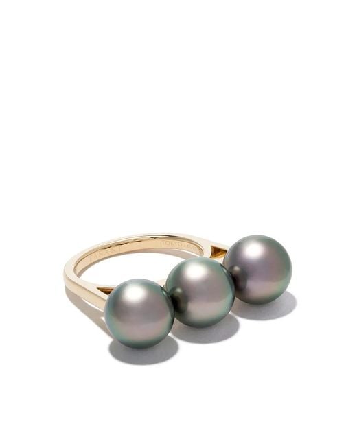 Tasaki 18Kt Geelgouden Collection Line Balance Era Ring in het Multicolor