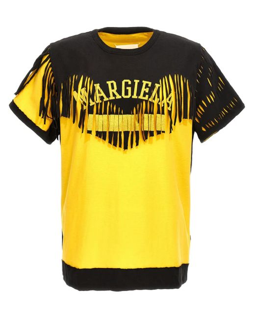 Maison Margiela Yellow Double Layer T-Shirt for men