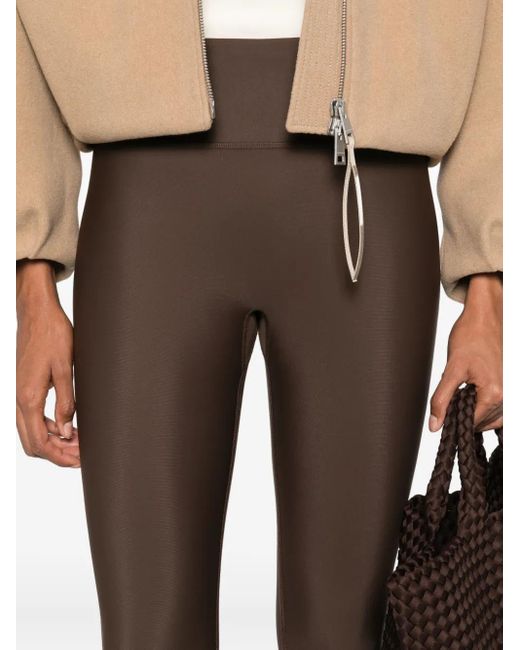 Maje Brown Leggings Mit Hohem Bund