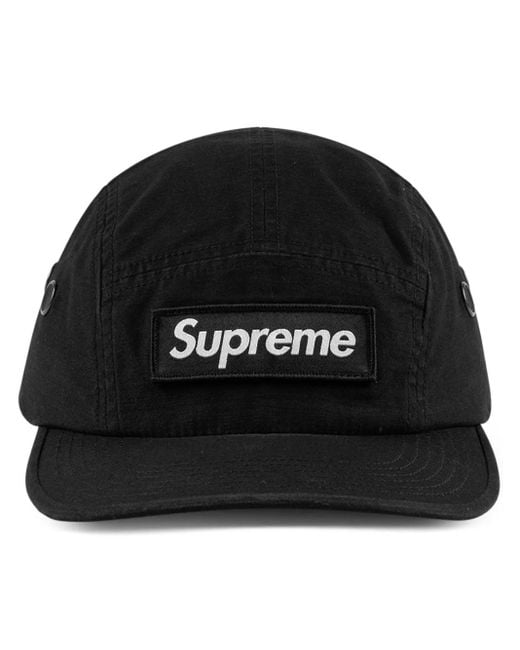 Supreme Black Military Camp "Fw 23" Baseball Cap