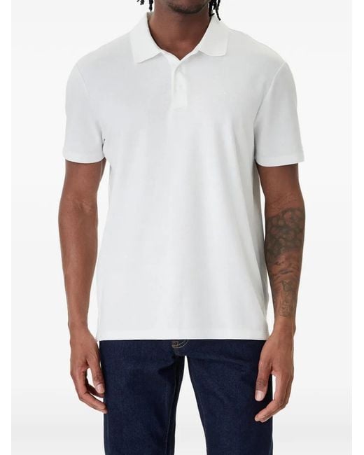 Calvin Klein White Logo Polo Shirt for men