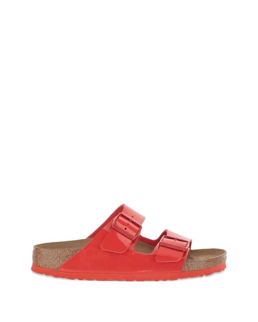 Birkenstock Red Buckle Strap Sandals