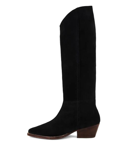 Free People Black 50Mm Sway Suede Boots