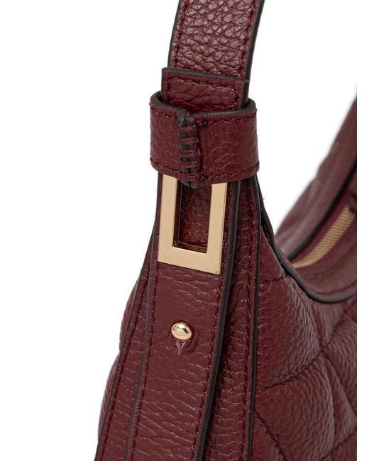 Geox Purple Maryemy Quilted Zip Shoulder Bag