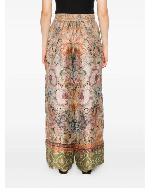 Pierre Louis Mascia Broek Met Bloemenprint in het Natural