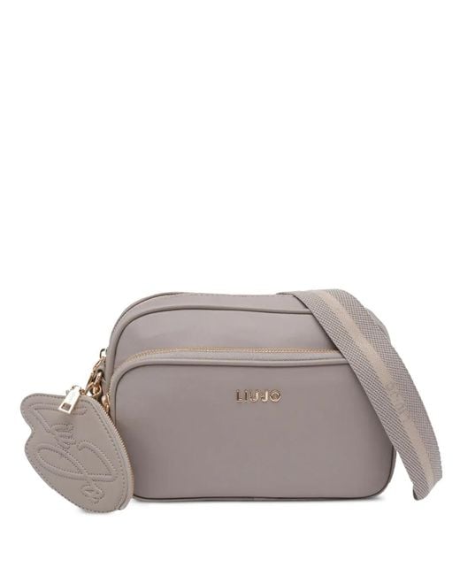 Liu Jo Gray Logo-Detail Cross Body Bag