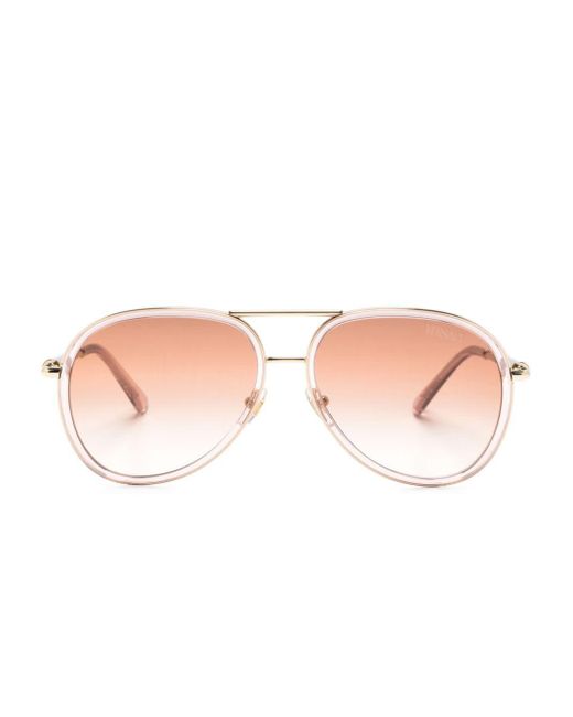 Versace Pink Medusa Roller Pilot-frame Sunglasses