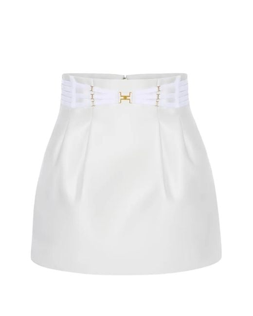 Elisabetta Franchi White Mini Skirt