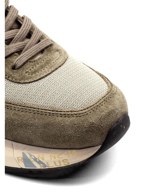 Premiata White Mick 8086 Logo Sneakers for men