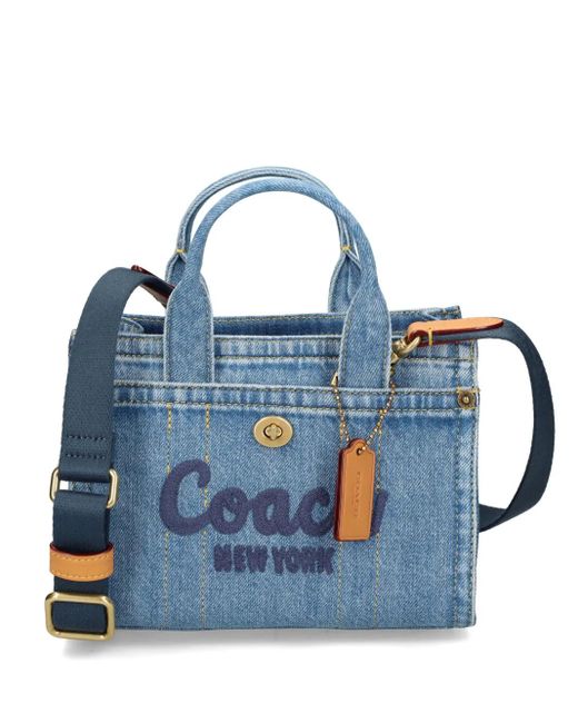 COACH Blue Cargo Tote Bag