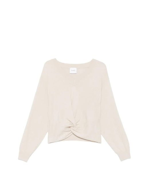 Nude Natural Pull À Détail Torsadé Et Col V