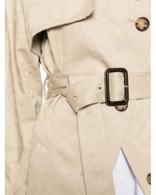 Givenchy Natural Double-Breasted Belted Jacket