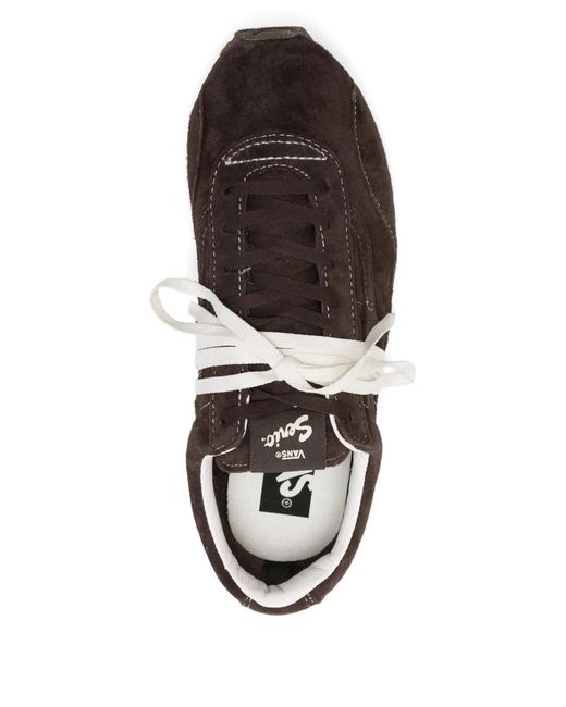 Vans Brown Stitched Sneakers