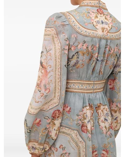 Zimmermann White Indra Linen Long Dress