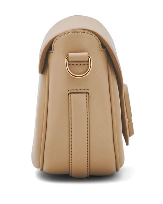 Marc Jacobs Natural The Saddle Half Moon Leather Bag