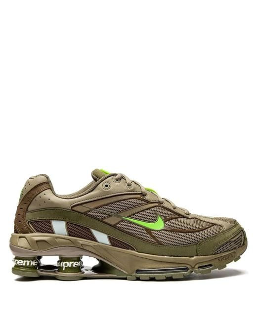 Nike Green X Supreme Shox Ride 2 Sp Sneakers