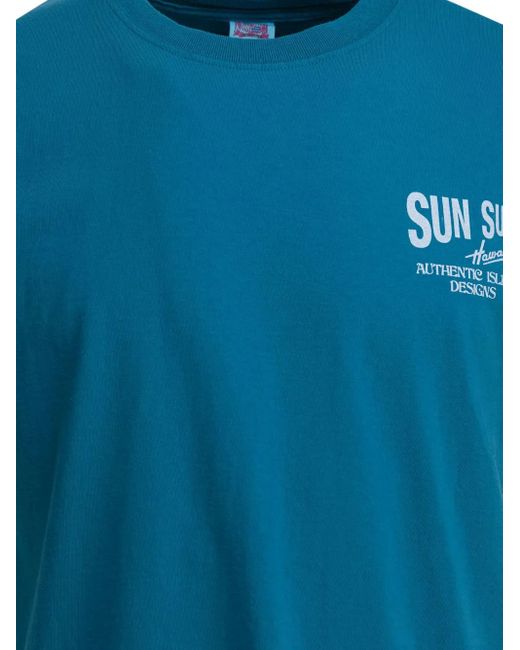 Sun Surf Blue Surfer-Graphic T-Shirt for men