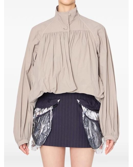 Kolor Blue Balloon-Sleeves Jacket