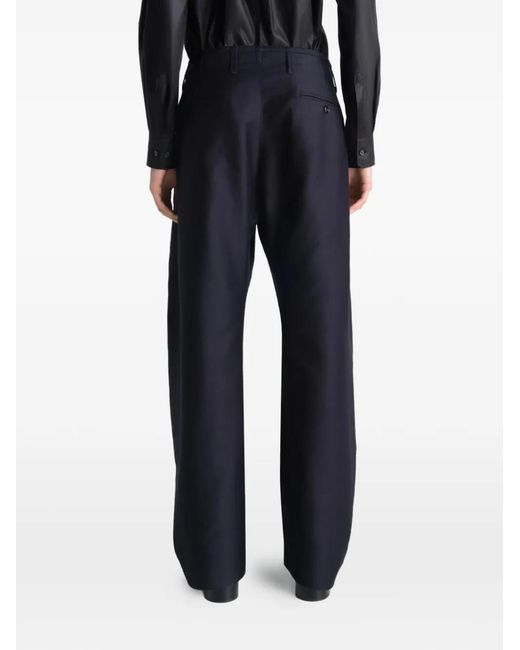Lemaire Blue Twisted Chino Trousers