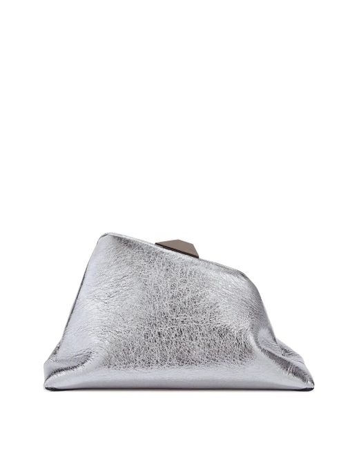 The Attico Gray Day Off Clutch Bag