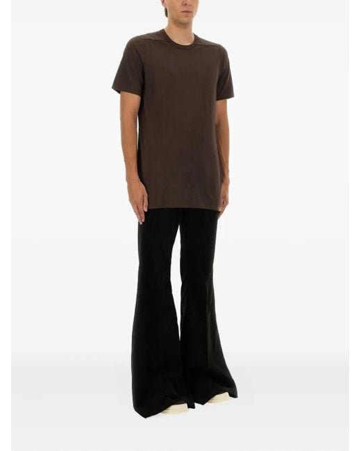 Rick Owens Black Belt-Loop Trousers for men