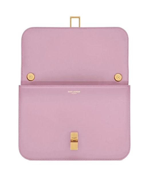 Bolso Satchel Le Carré Saint Laurent de color Purple