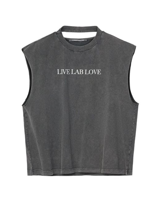 CAMPERLAB Gray Sleeveless Tank-Top