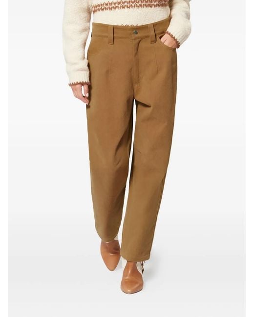 Isabel Marant Natural Opalyna Button Trousers